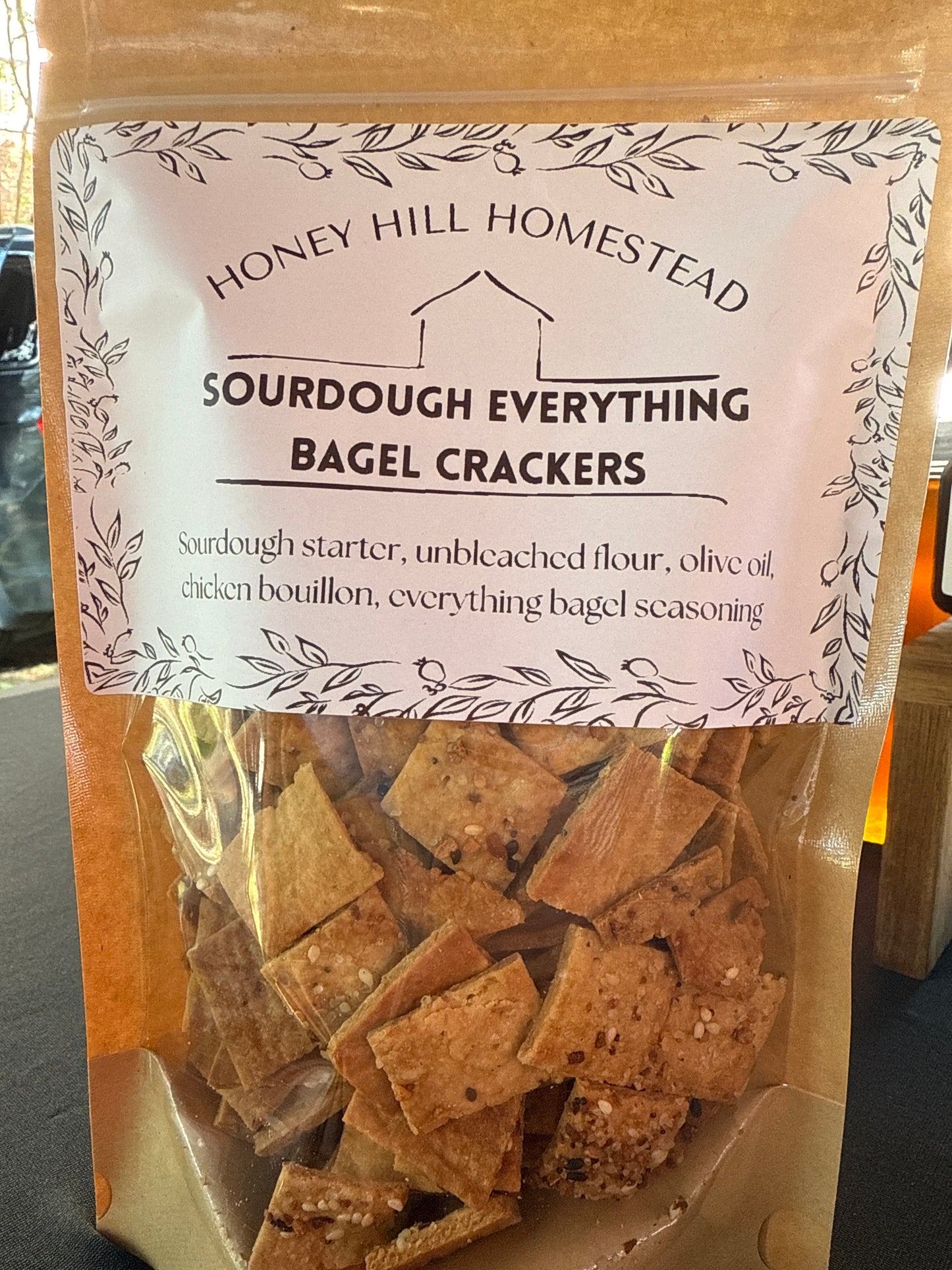 Sourdough Everything Bagel Crackers