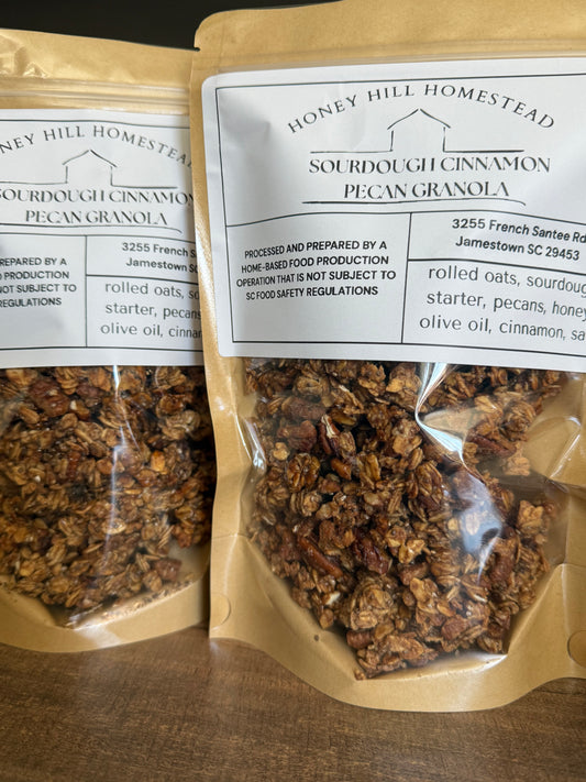 Sourdough Cinnamon Pecan Granola